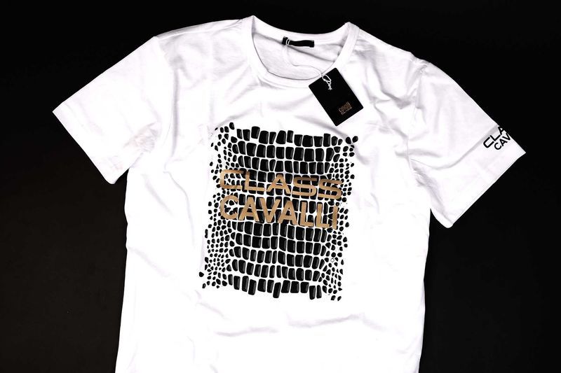 ПРОМО Roberto Cavalli Class M и L-Оригинална бяла тениска