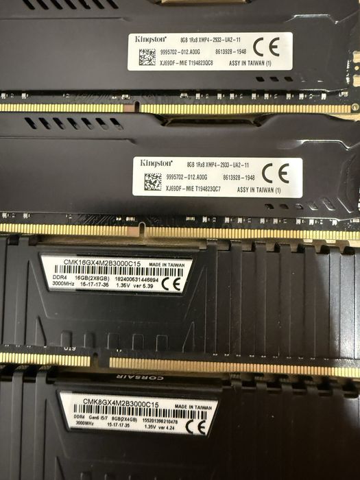 Ram ddr4 pc de 8 Gb 3200, 3000, 2666, 2400