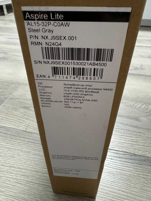 Laptop Acer Aspire Lite 15 (sigilat+garantie 2 ani)