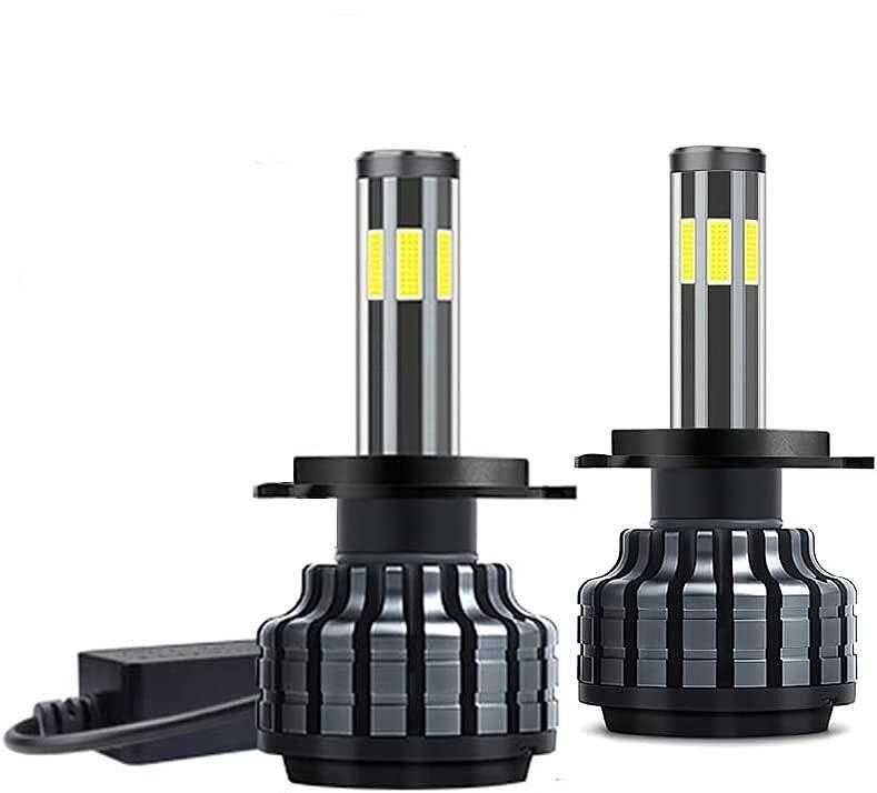 Комплект 360° COB LED крушки за фарове H7, 12V 80W, 16000 lm, Canbus