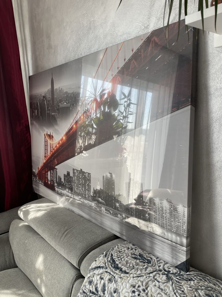 Tablou canvas Manhattan Bridge 100x150 cm