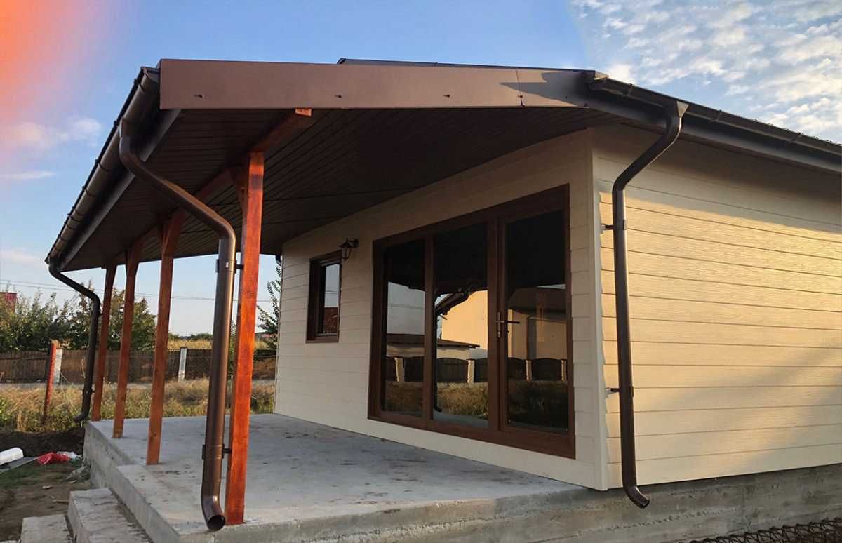 Casa Modulara si Garaje Auto pe structura metalica si panou sandwich