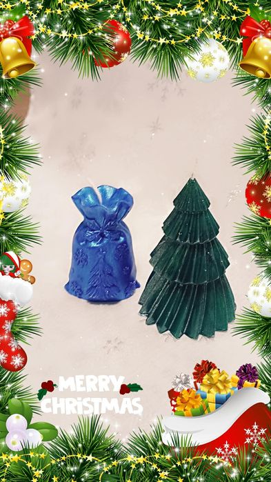 Коледни ароматни свещи