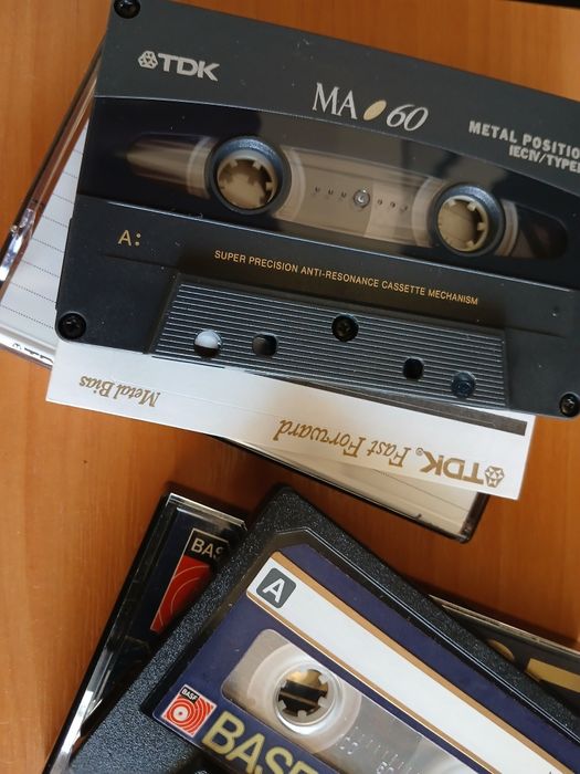 Lot de casete audio TDK MA Metal 60min și BASF FerroChrome poziția III