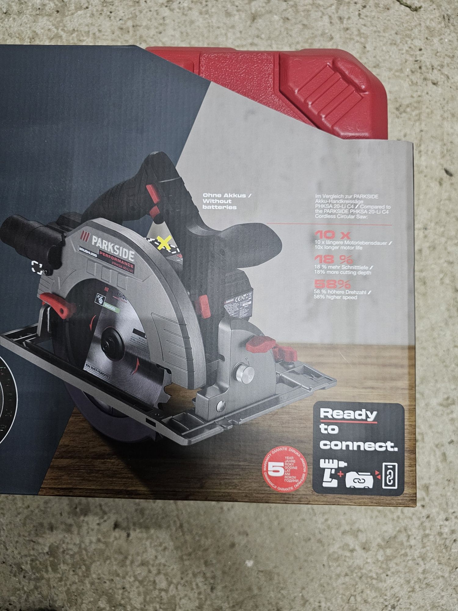 Circular 40volti parkside performance cu garantie
