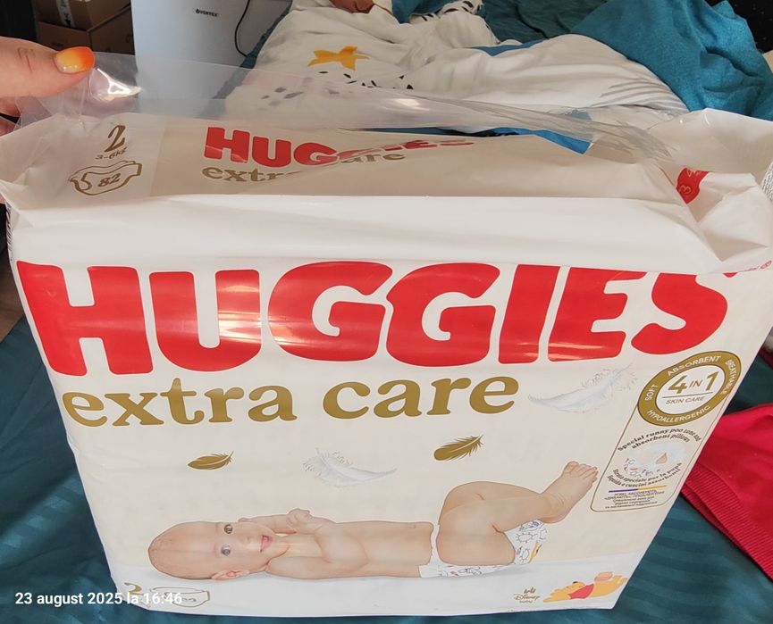 Huggies nr 2, 82 buc + voucher 50% emag