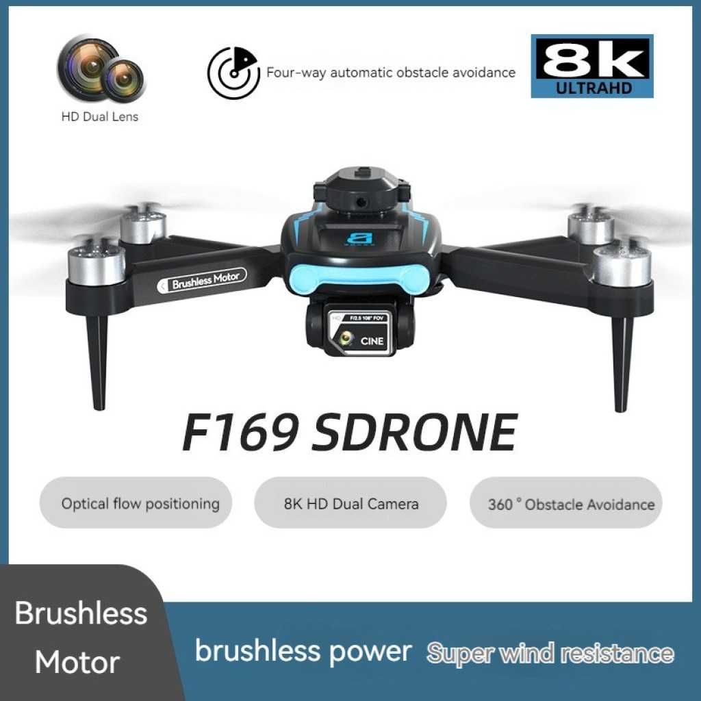 Сгъваем дрон с 8k HD Двойна камера 360 ° с ел. стаб. и 300 м обхват"