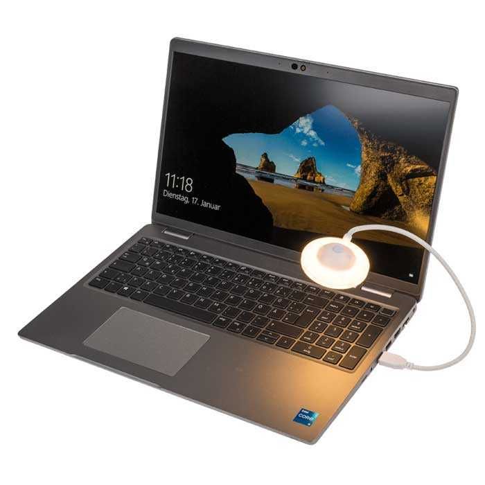 USB лампа летяща чиния с LED светлина