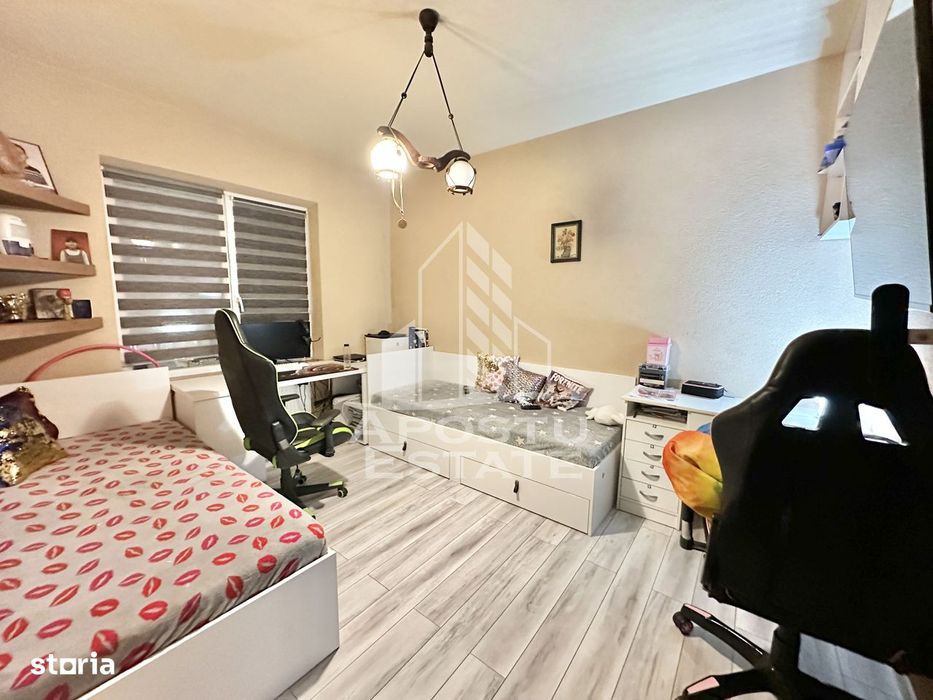 Apartament cu 2 camere mobilat si utilat la etajul 1in Giroc la asfalt