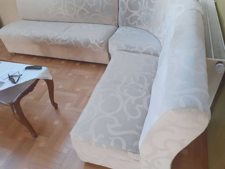 Coltar  extensibil cu lada de depozitare si 2 fotolii