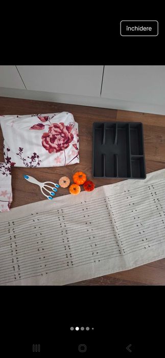 Lenjerie de pat 150 ×200 Lidl ,traversă Ikea si suport linguri nou