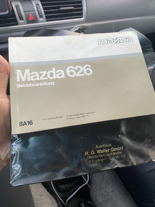 Продам оригинальное руководство по эксплуатации Mazda 626