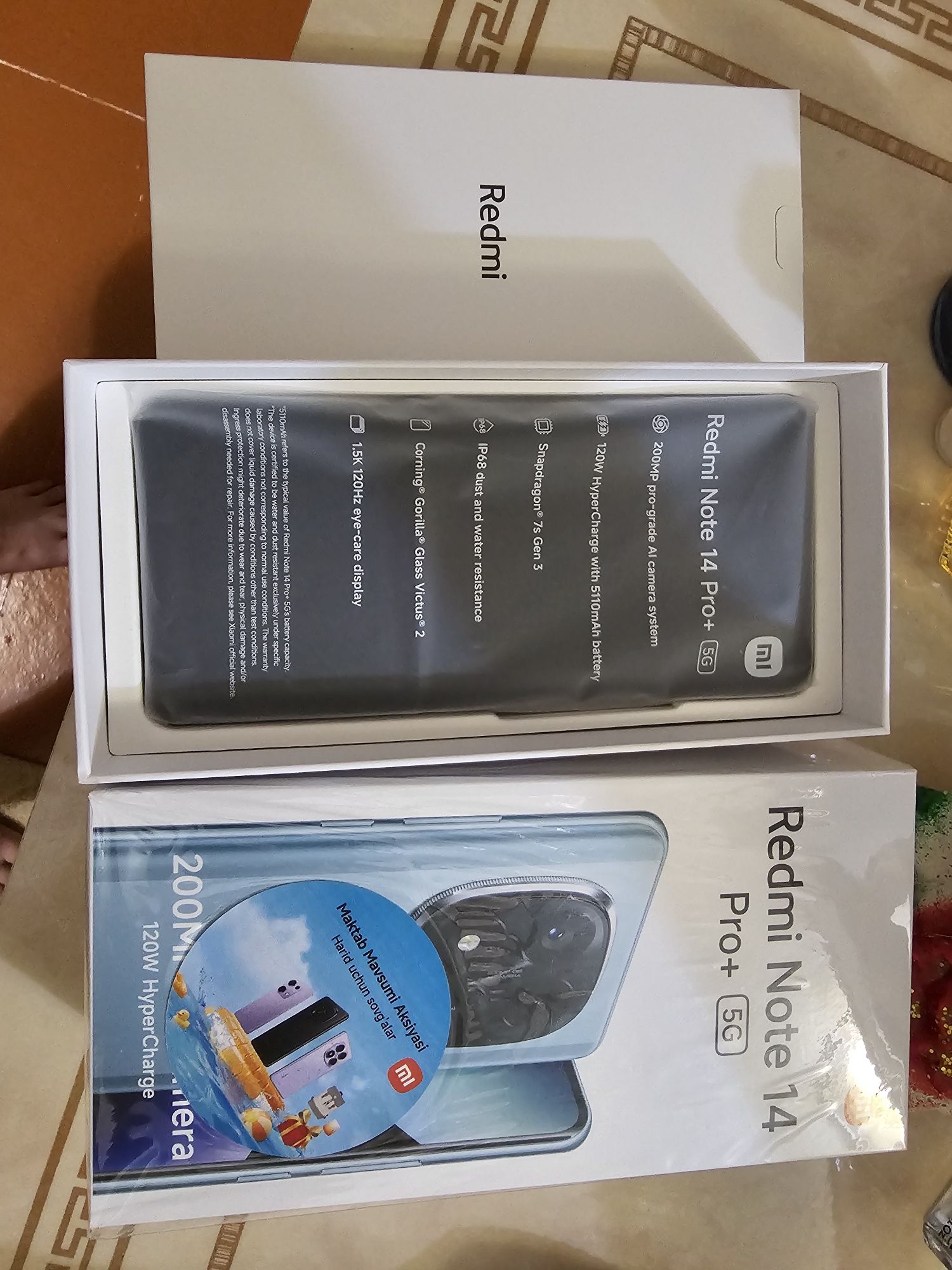 Yangi 30 kun ishlagan Xiaomi Redmi Note 14 Pro Plus 5G sotiladi