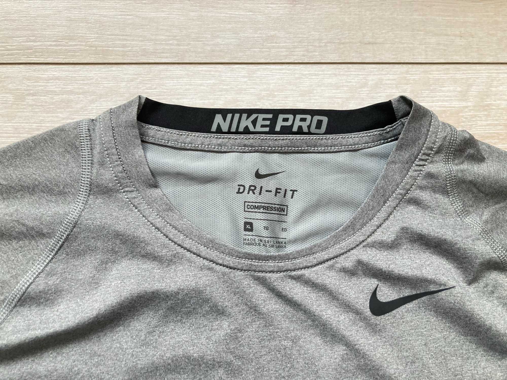 Найк Nike Pro Cool Dri Fit Compression еластична блуза фланела XL