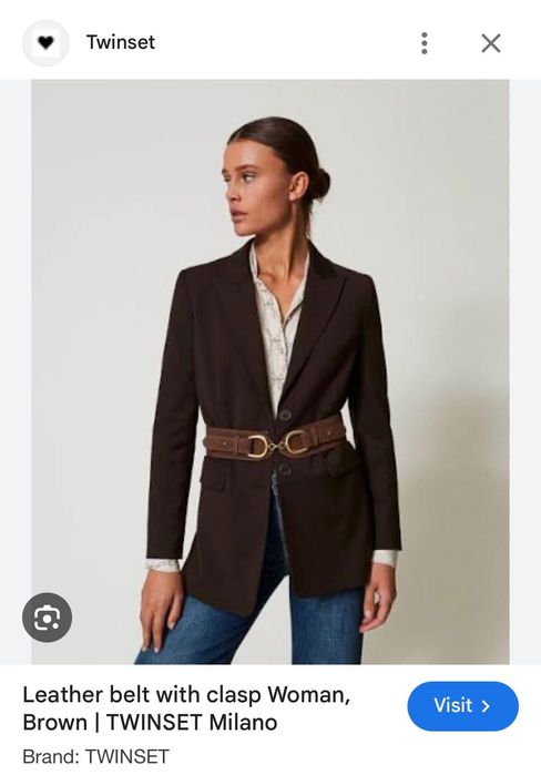 Шал/наметка от еко кожа, Skatie Brand нов дамски колан естествена кожа