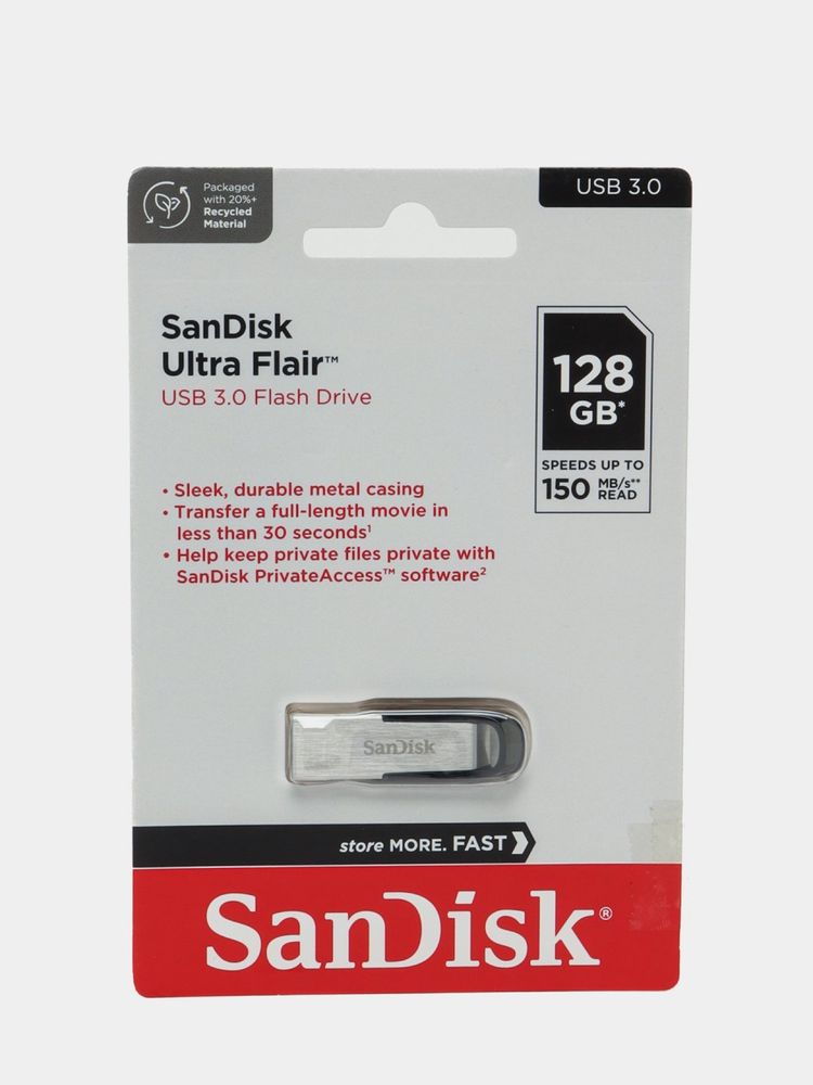 Sandisk Ultra Flair, USB 3.0, 128 Gb