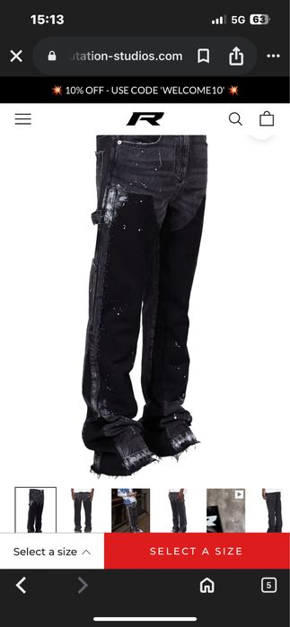 Reputation flared jeans S размер