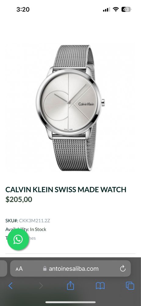 Дамски часовник Calvin Klein - оригинален