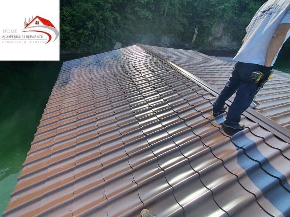 Țiglă metalică la ofertă, vopsire acoperis, mansardari, izolatii pod.