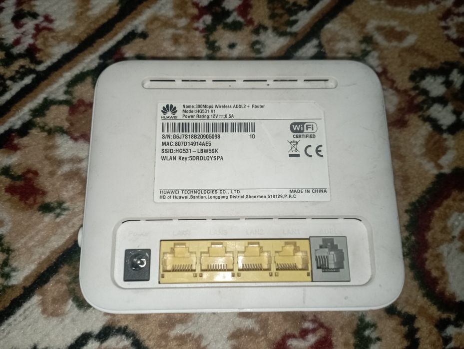 Продам роутер срочно кабель ADSL2+
