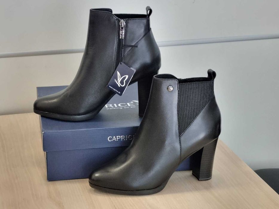 Нови дамски боти Caprice, естествена кожа, на ток