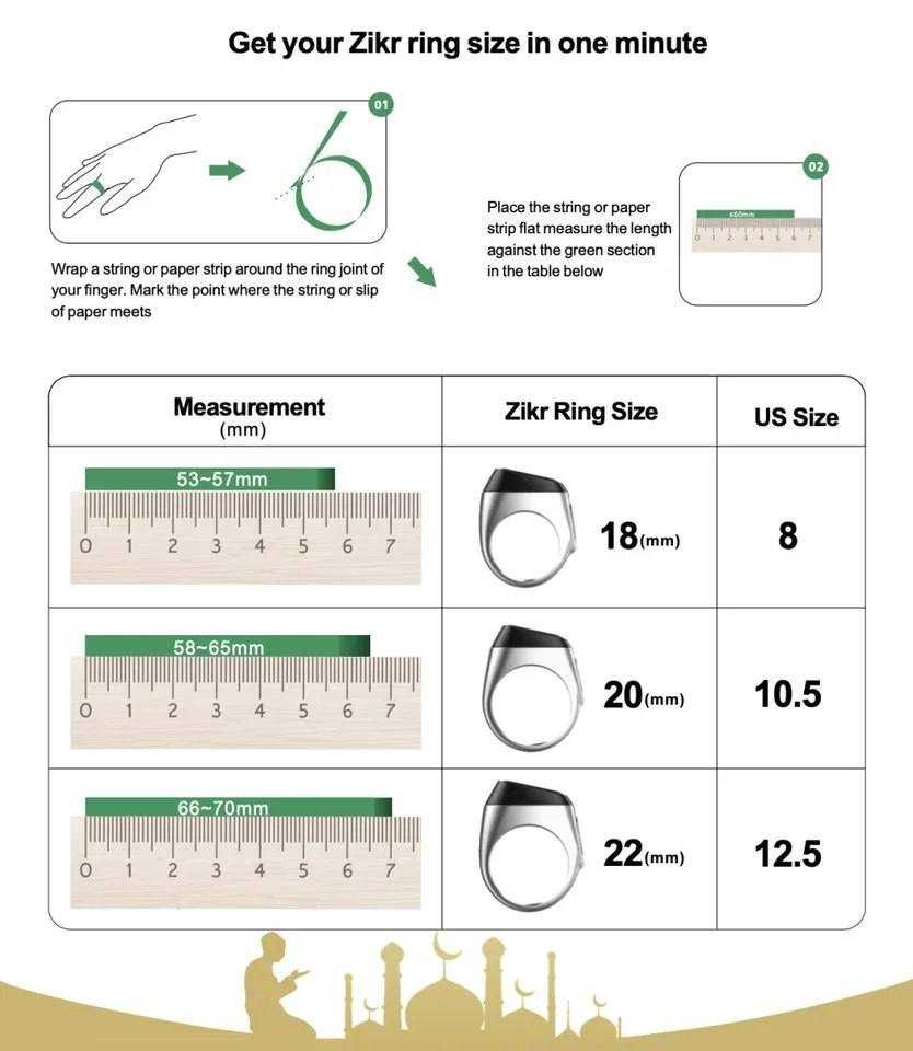 Кольцо Zikr Ring / Zikr Ring  tasbeh uzugi! pos107