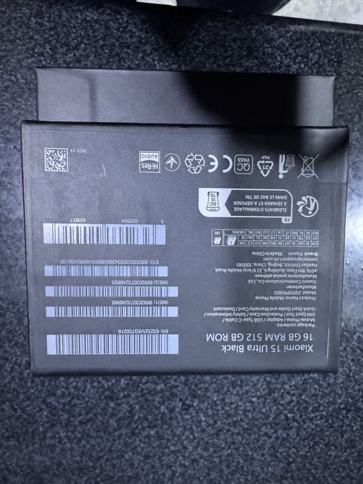 xiaomi 15 Ultra pamit 16.512g holati ideal oqip tel qlila