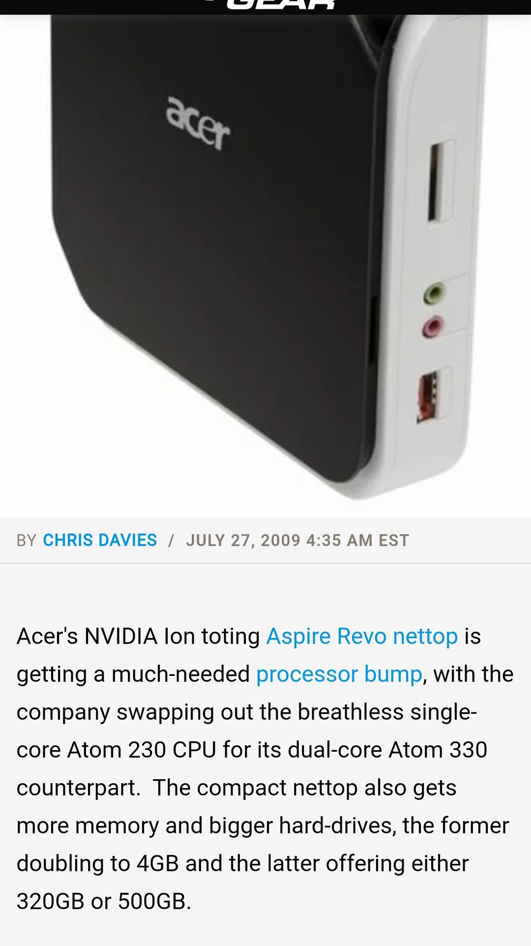 Acer AspireRevo  втора употреба с wifi