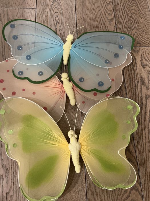 Бабочки для декора 3 шт 50х30 новые