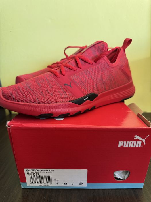 Adidasi din plasa tricotata Puma pentru alergare Contender