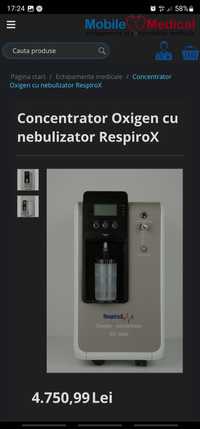 Concentrator oxigen 
nebulizator RespiroX