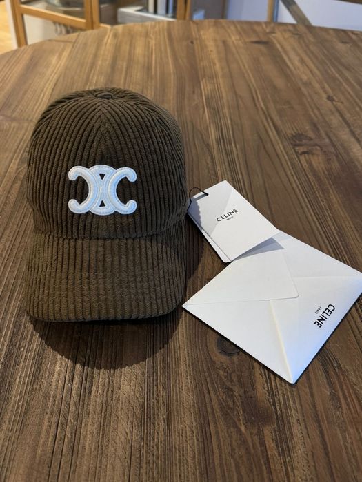 Sapca Celine Triomphe Baseball Corduroy M noua originala