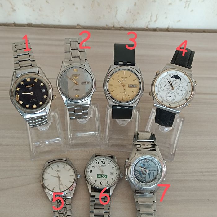 Японски ръчни часовници Seiko и Casio