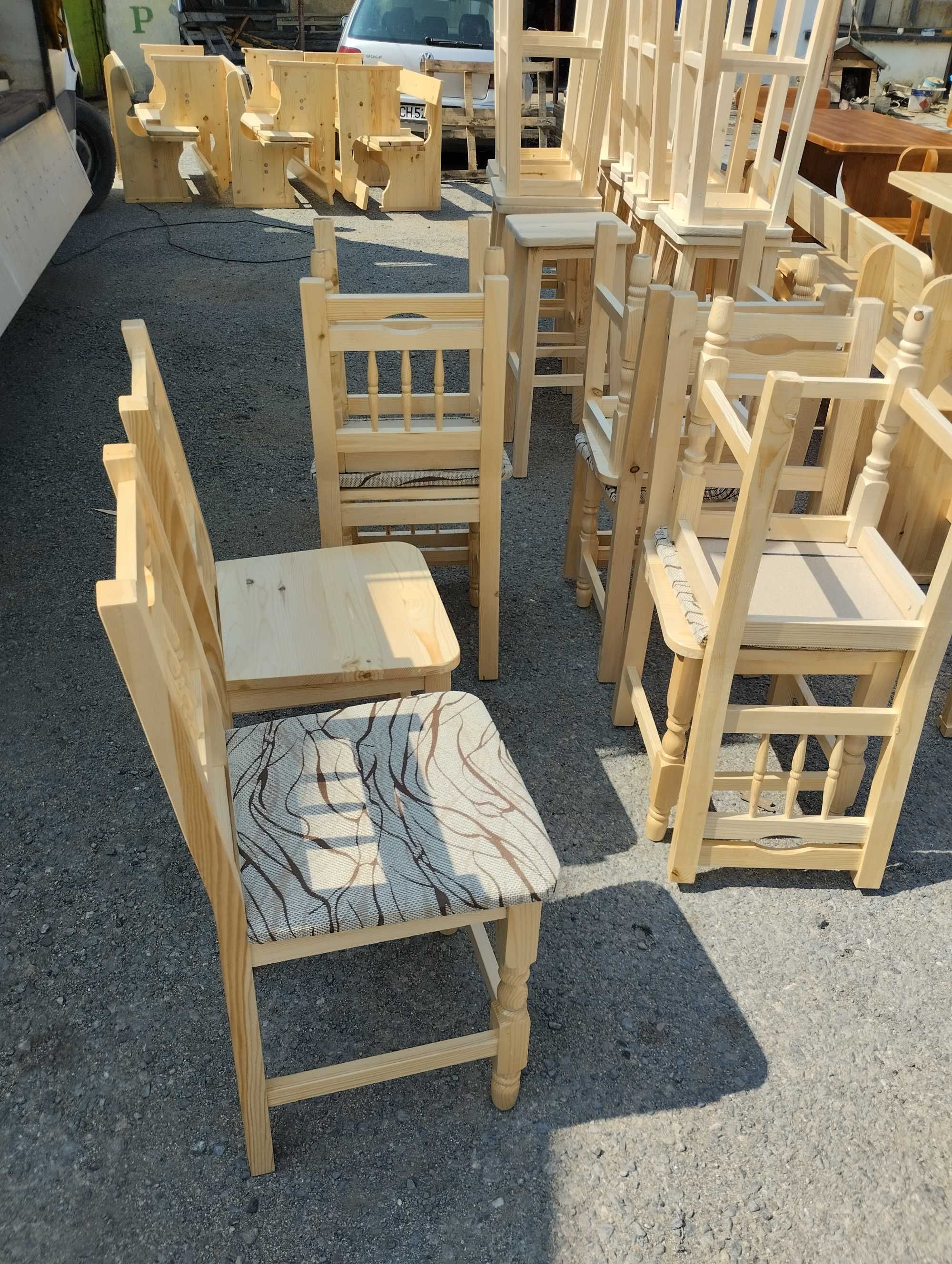 Дървени столове, кухненски