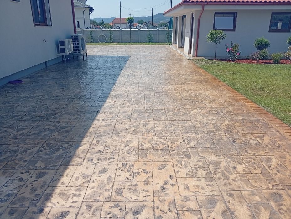 Beton amprentat Râmnicu Vâlcea, București, Teleorman,Olt , Dolj Gorj.