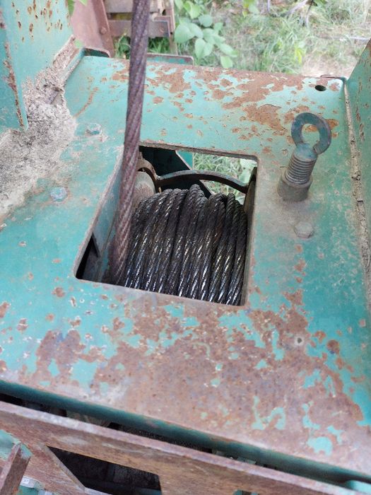 Troliu forestier KRASSER in tiranti 5 tone 2 reductoare ca nou