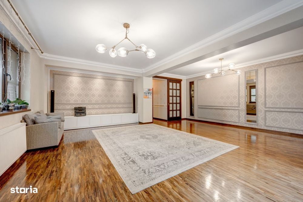 Apartament 170mp utili, 77mp curte, 3 locuri parcare, Parc Bazilescu!