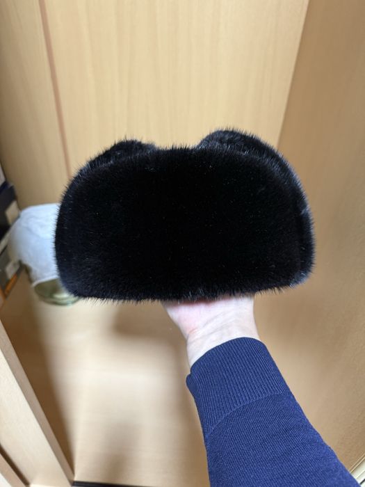 Норковая зимняя шапка