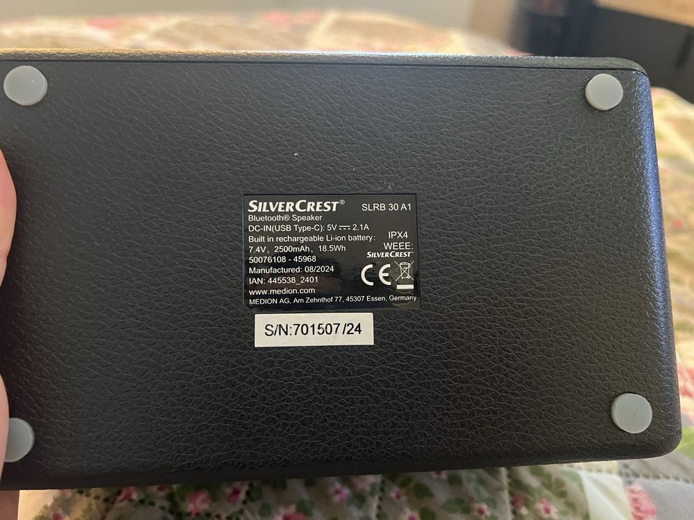 Bluetooth тонколона Silver crest