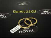 Bijuteria ROYAL : Cercei AUR NOU 14K / 2.67 GR