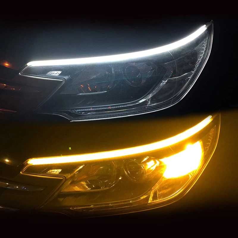 Lumini de zi DRL banda LED cu semnalizare secventiala dinamica auto