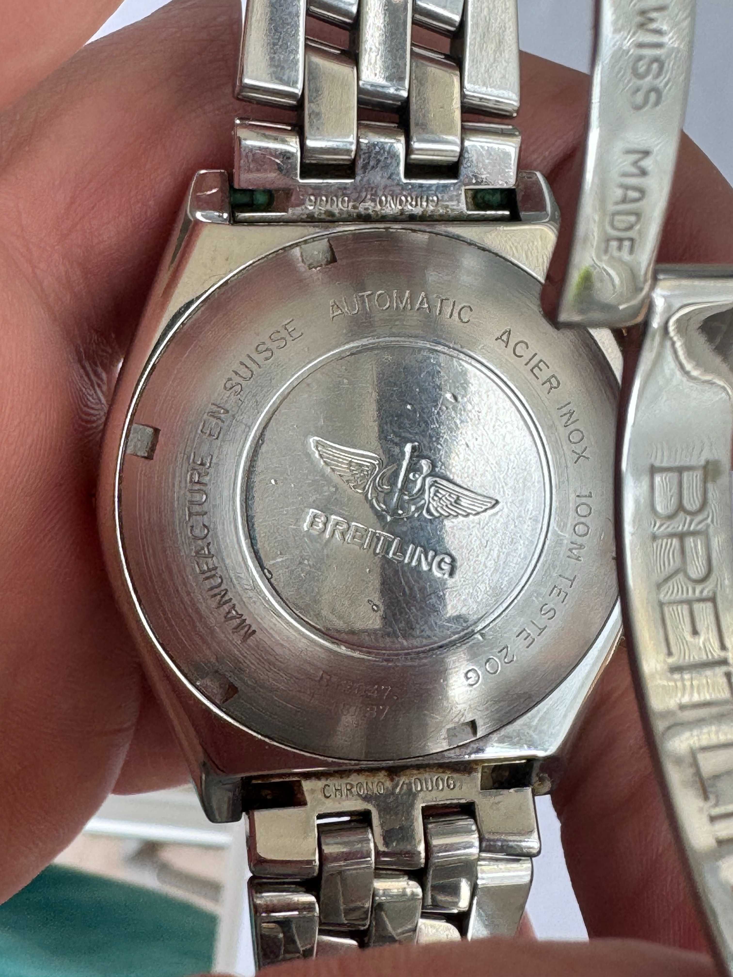 Breitling Chronomat B13047 Швейцарски Хронограф Оригинал Злато-Стомана