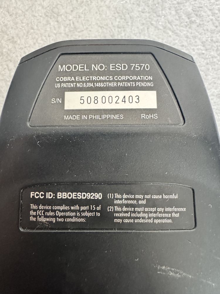Detector radar Cobra ESD 7570