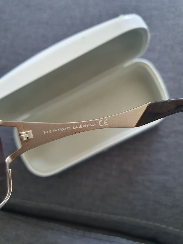 Ochelari dama,Swarovski,lentila transparenta,cu cristale,550 lei
