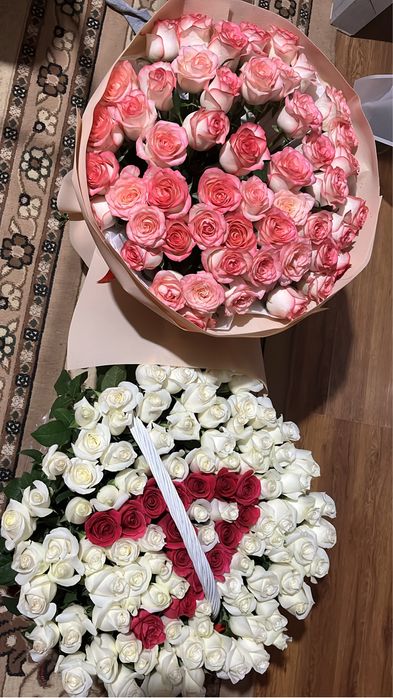 Розовый роза свежий әдемі 51 дана.Кез келген мерекеге таптырмас сыйлық