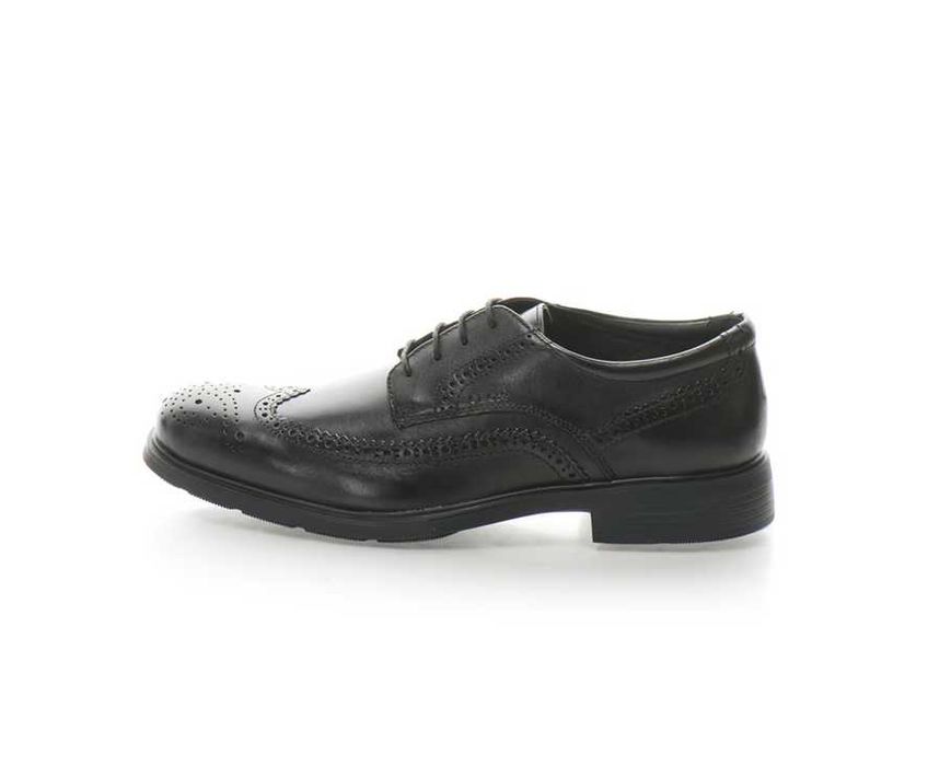 Geox, Нови кожени обувки Brogue Dublin, Мъжки, Черни, 42