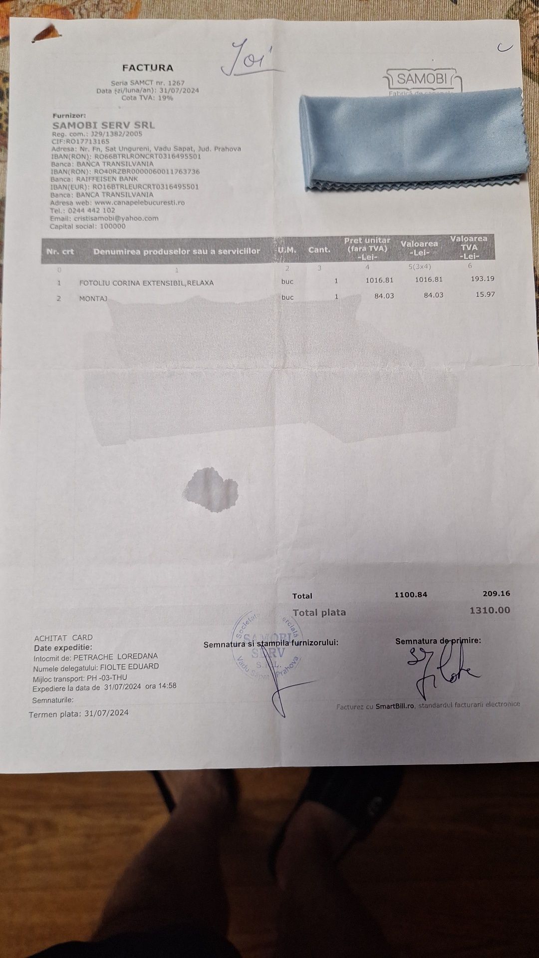 Fotoliu-pat nou, folosit de două ori, preț 1100 lei, ușor negociabil.
