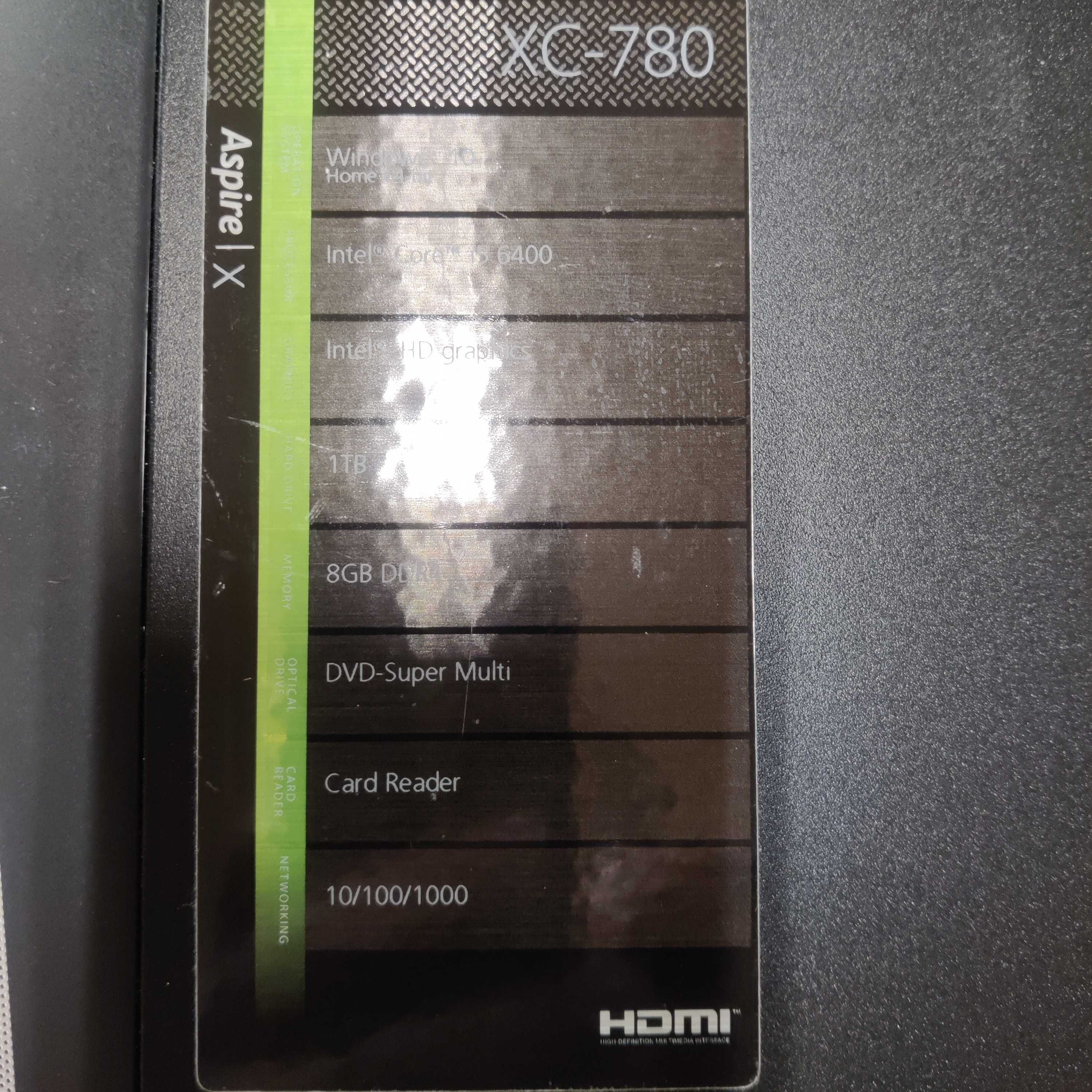 Компютър Acer XC-780 SFF i5 6400 16GB RAM 512gb M.2 SSD + 1tb HDD