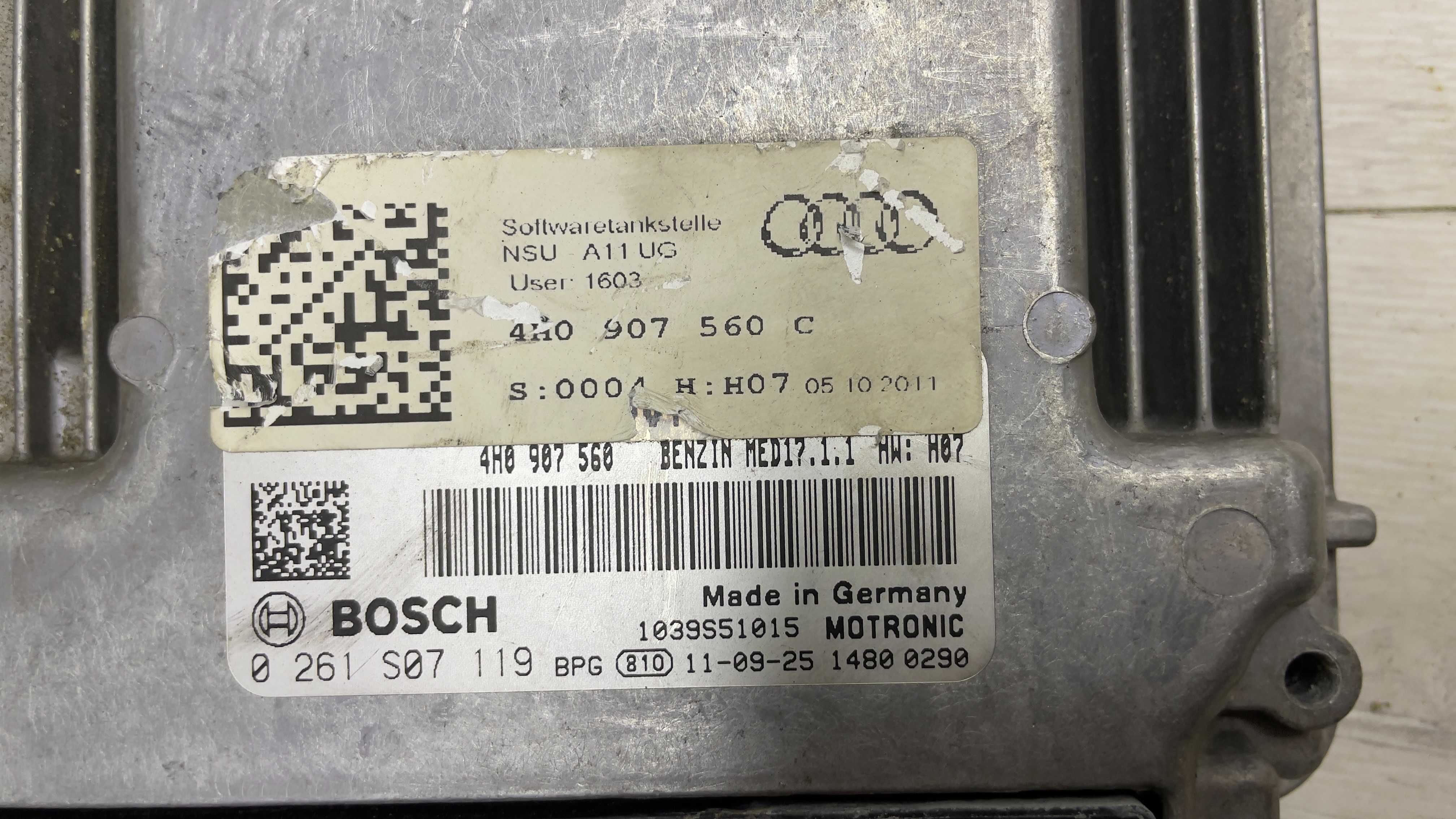 Компютър двигател AUDI A8 4H0907560C