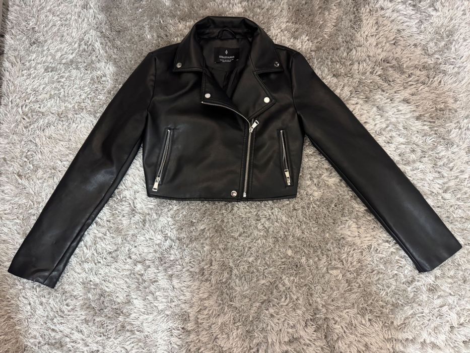 Дамско кожено яке stradivarius xs